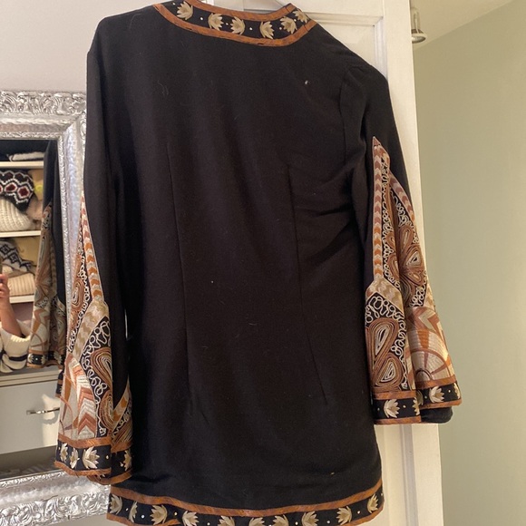 Lotta Stenson boho style jacket with rope tie detail .sleeve / collar design - Picture 4 of 5